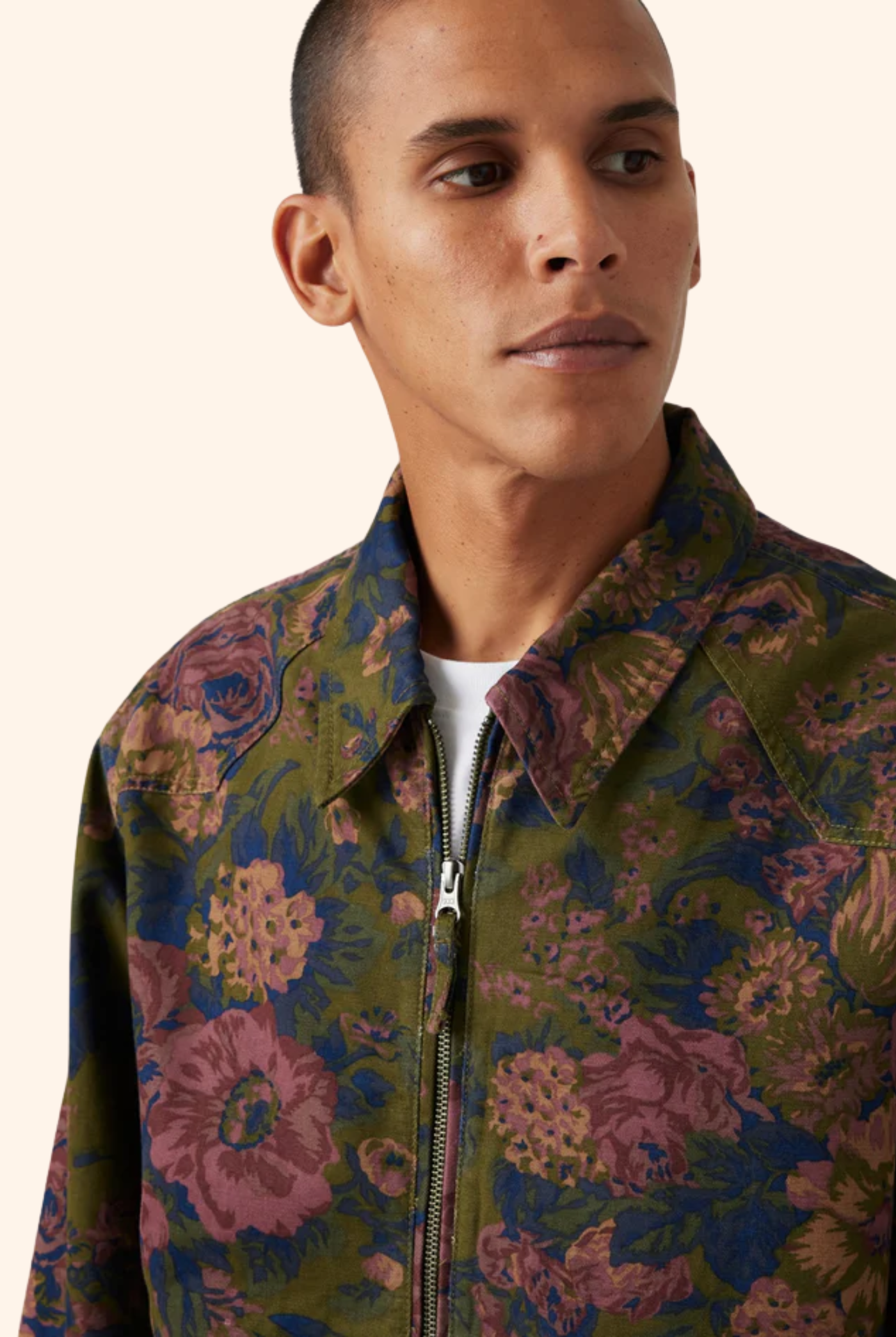 Polk Jacket Cooper Floral Dark Olive Print