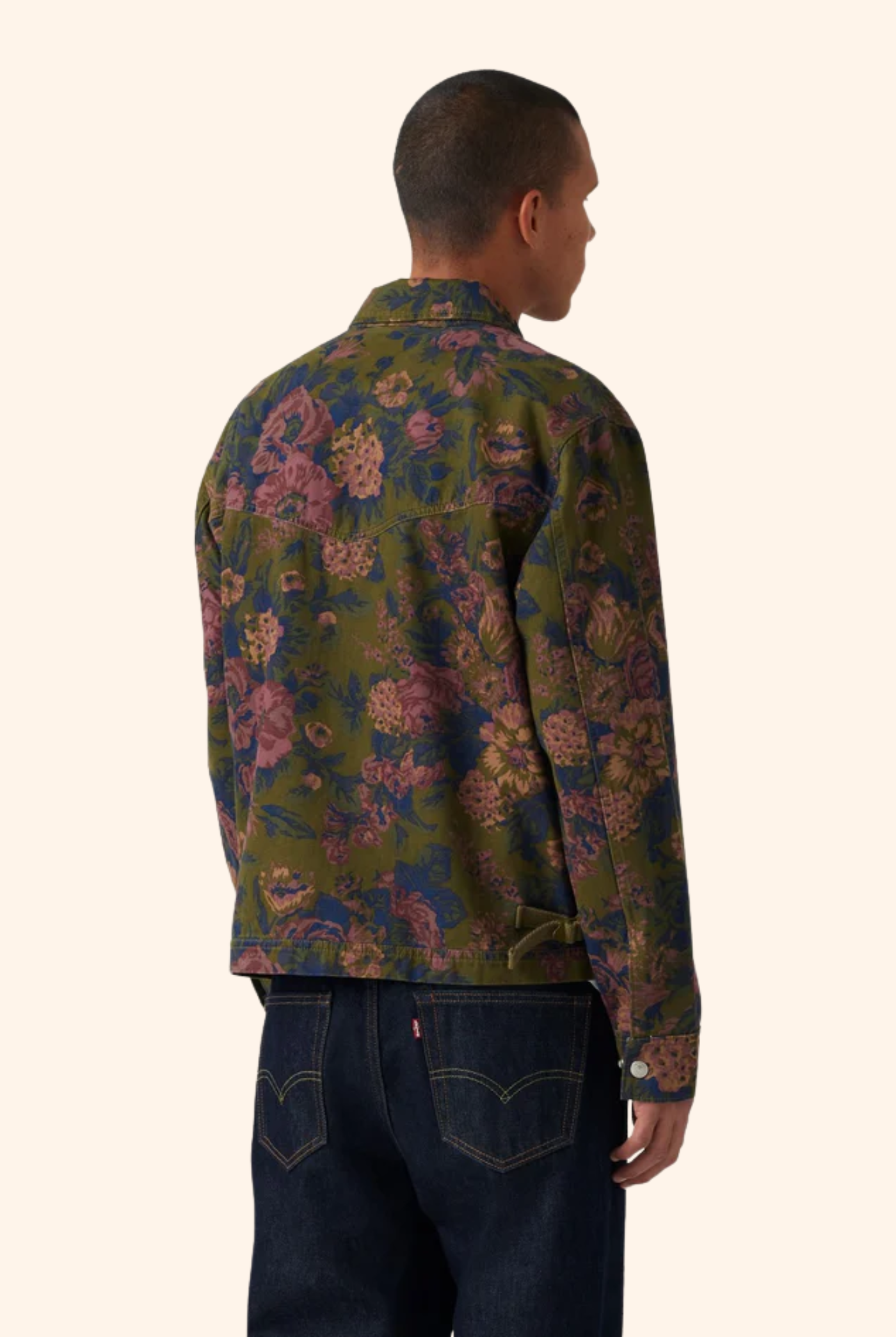 Polk Jacket Cooper Floral Dark Olive Print