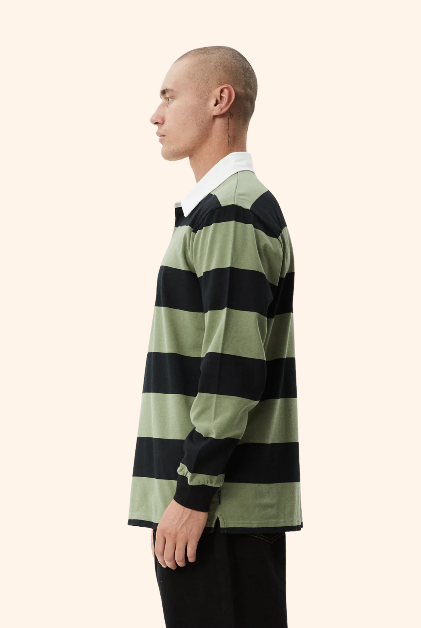 Mental Rugby Long Sleeve Tee Oil Green