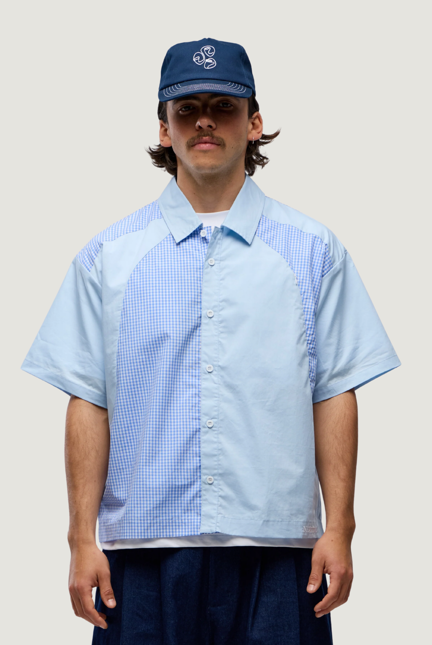 Frankie Button Up Shirt in Blue