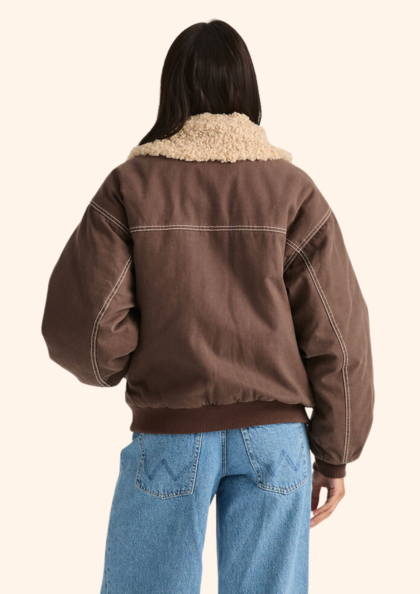 Carrie Bomber in Brown