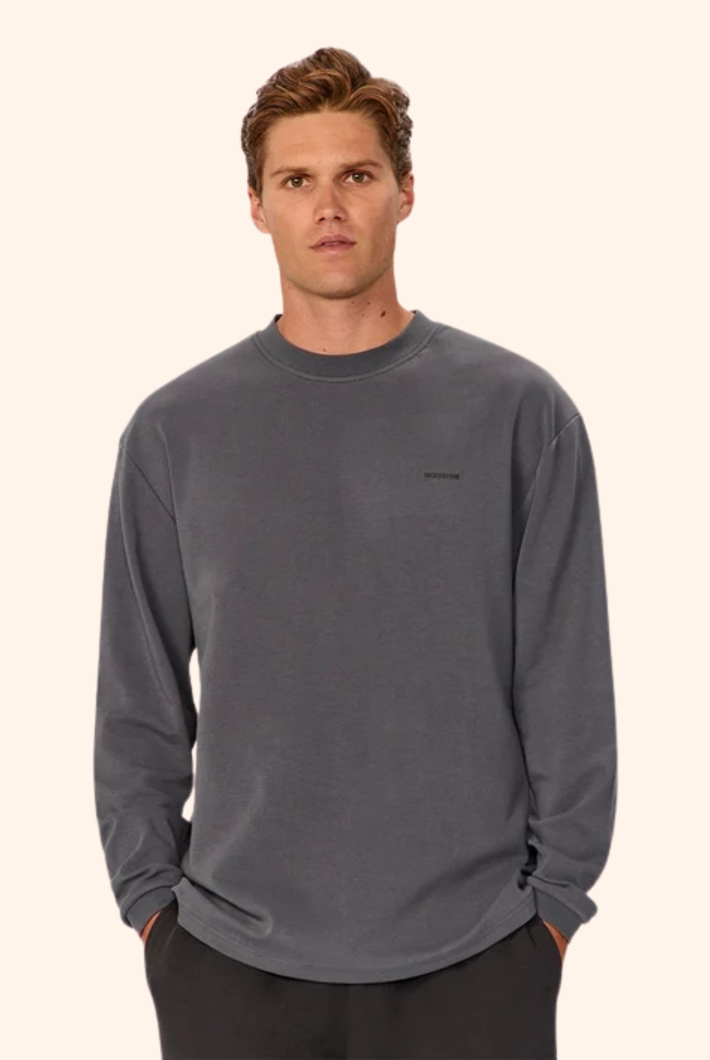 Newport LS Tee in Slate