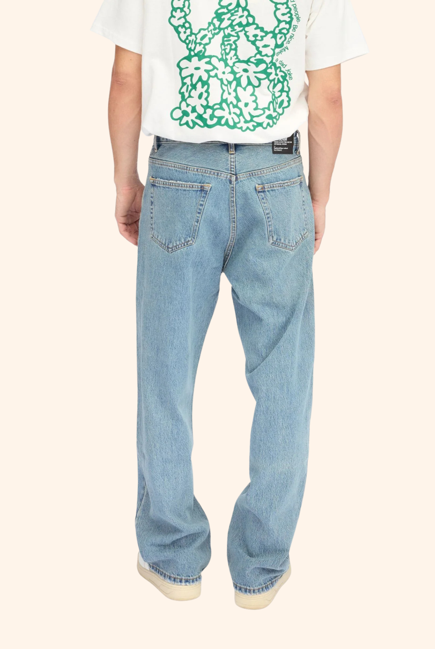 Omar Baggy Jeans in Sky Retro