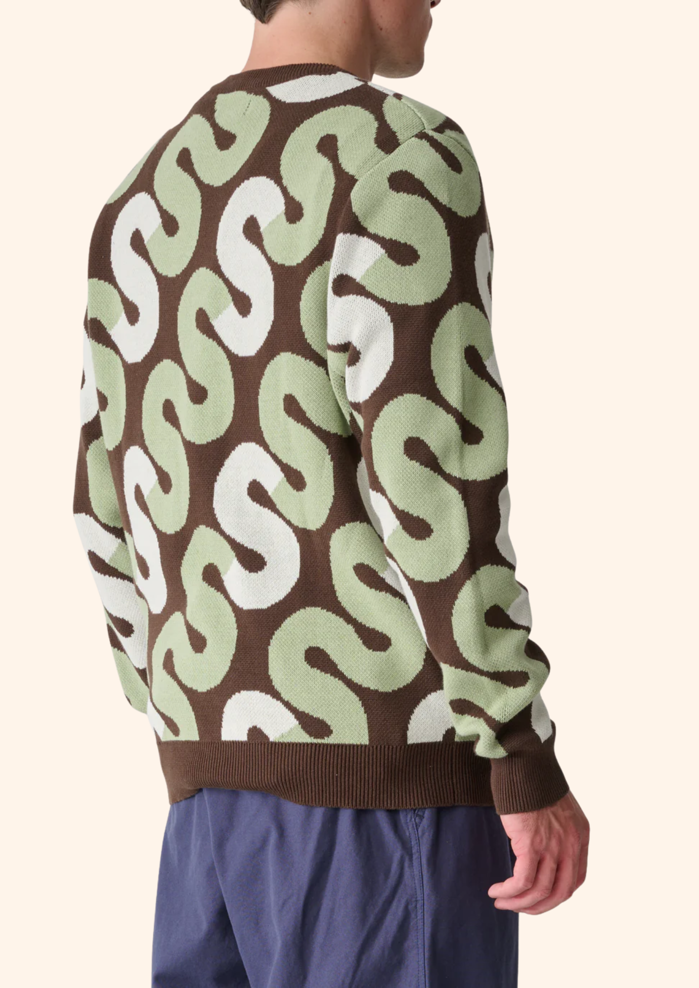 Tile Intarsia Knit Sweater