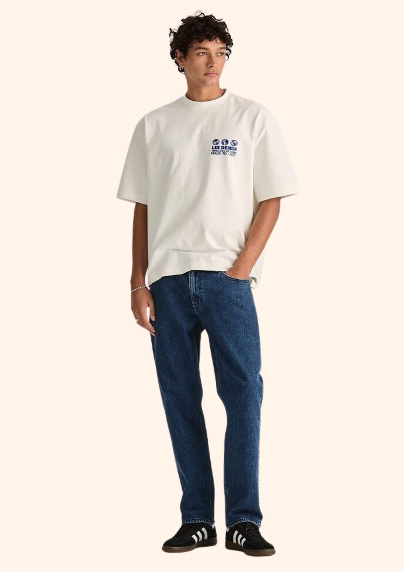 L Three Straight Jean in Highkey Blue