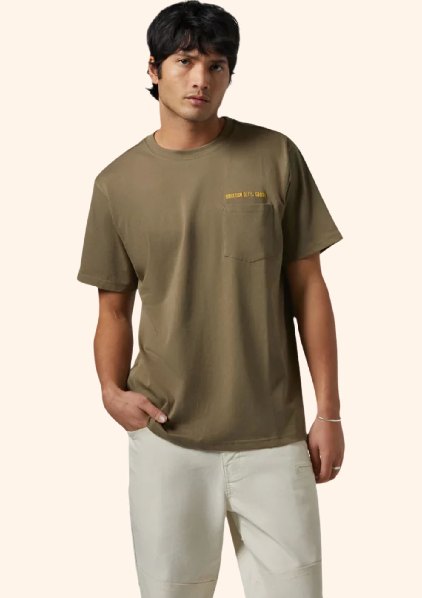 Embroidered Heavy Weight Pocket Tee