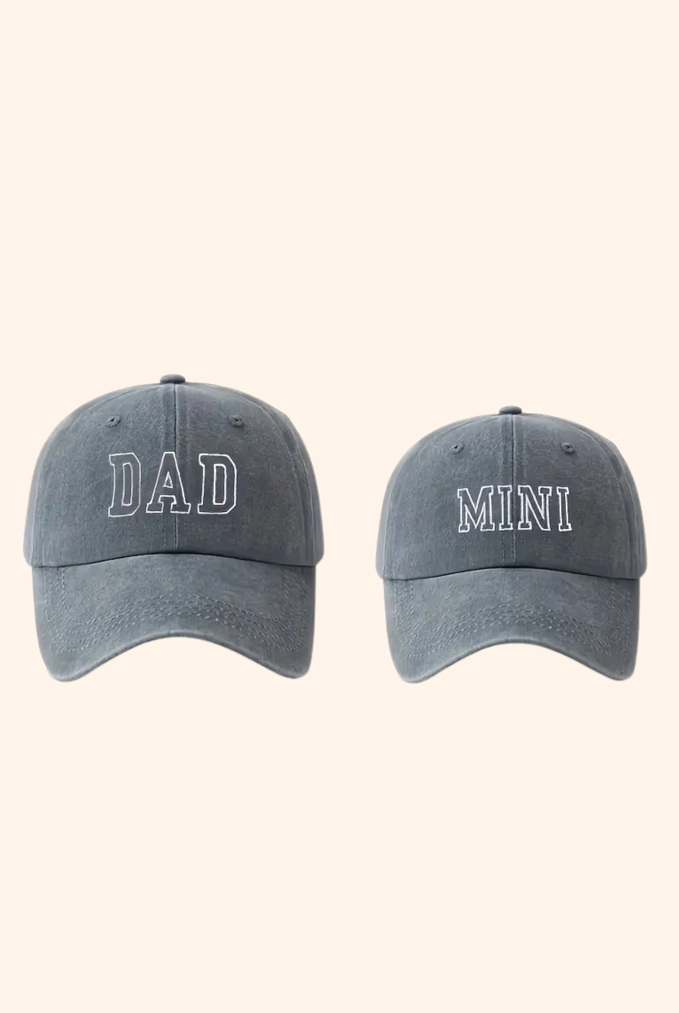 Dad Mini Caps in Grey