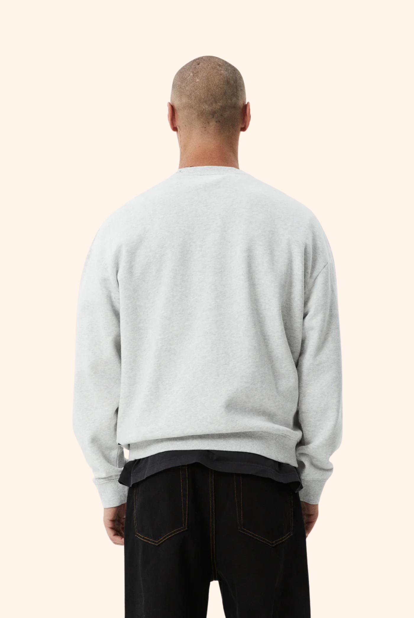 Mace Crew Neck Grey Marle
