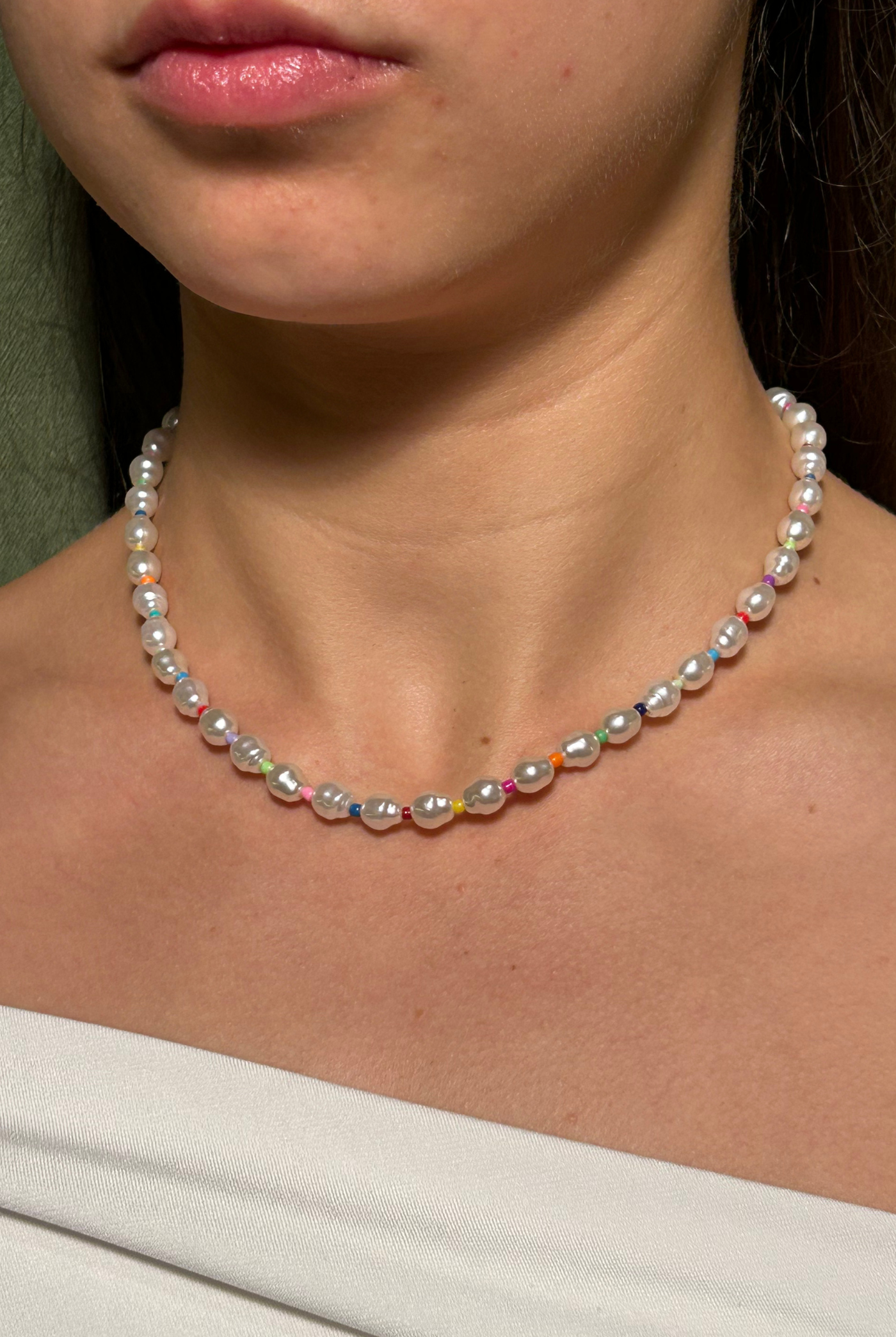 Confetti Pearl Necklace