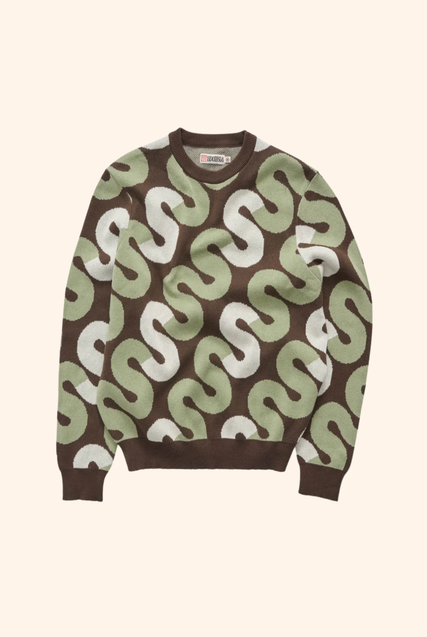 Tile Intarsia Knit Sweater
