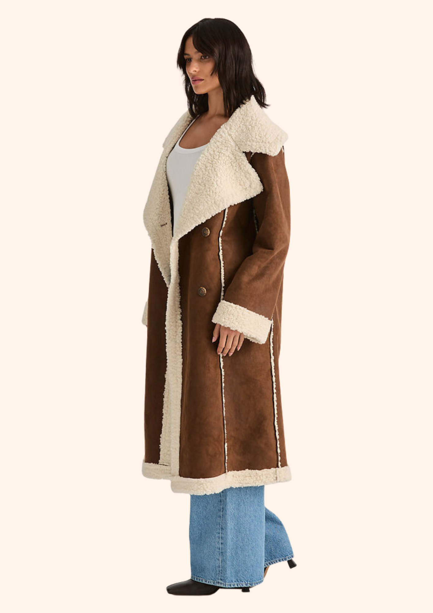 Heather Sherpa Coat