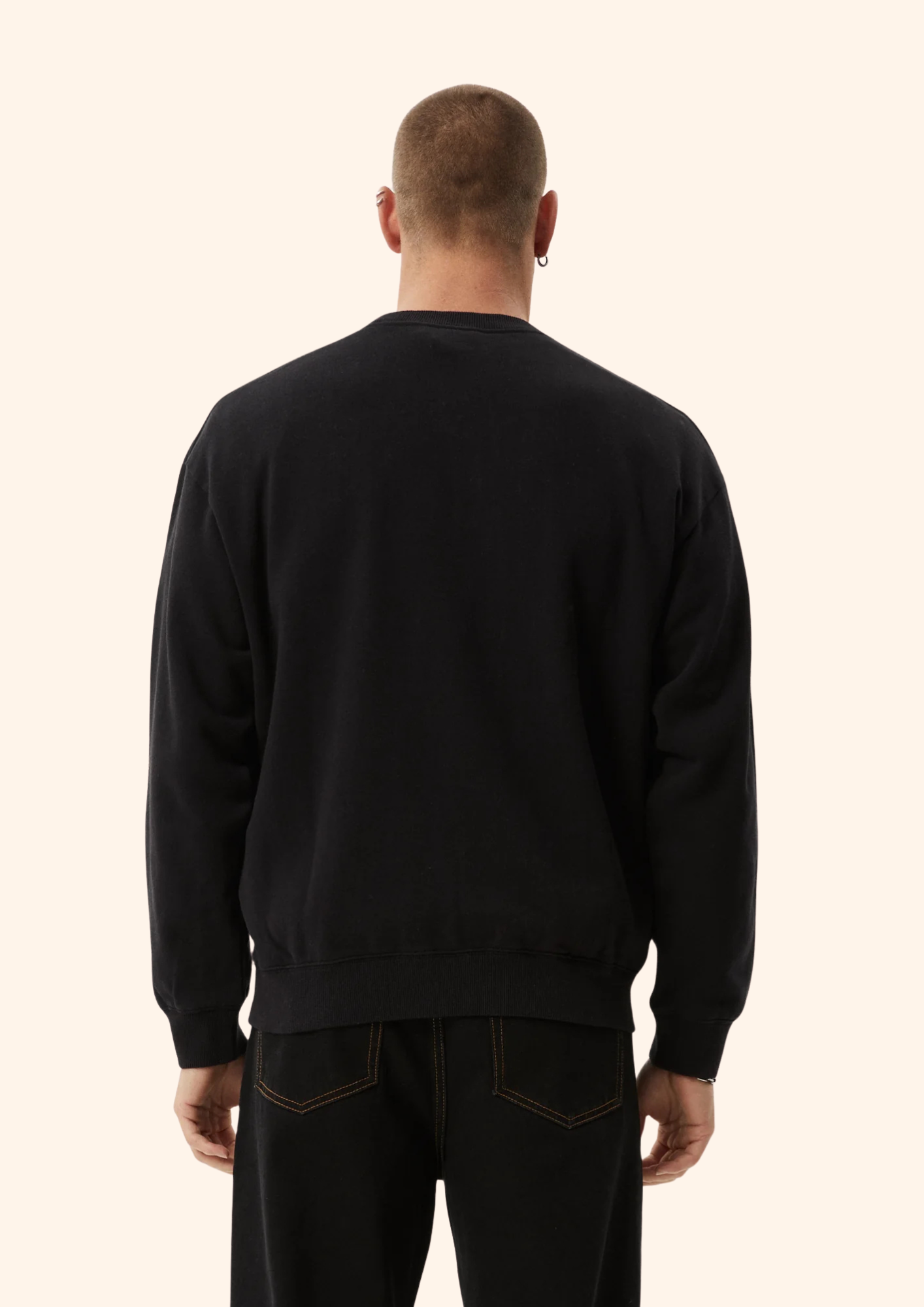 Surf Or Fly Crew Neck Black