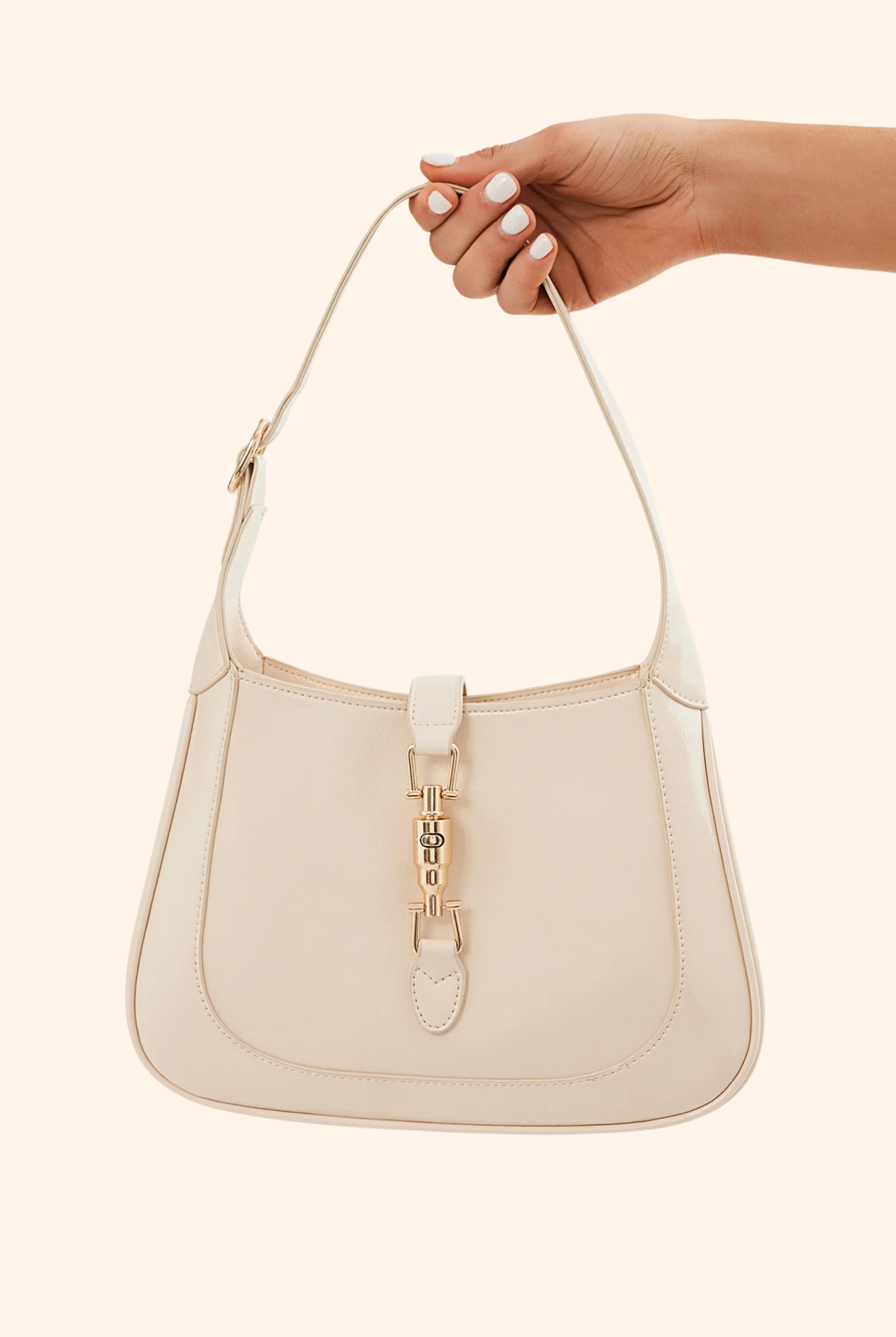 Alix Shoulder Bag in Chalk