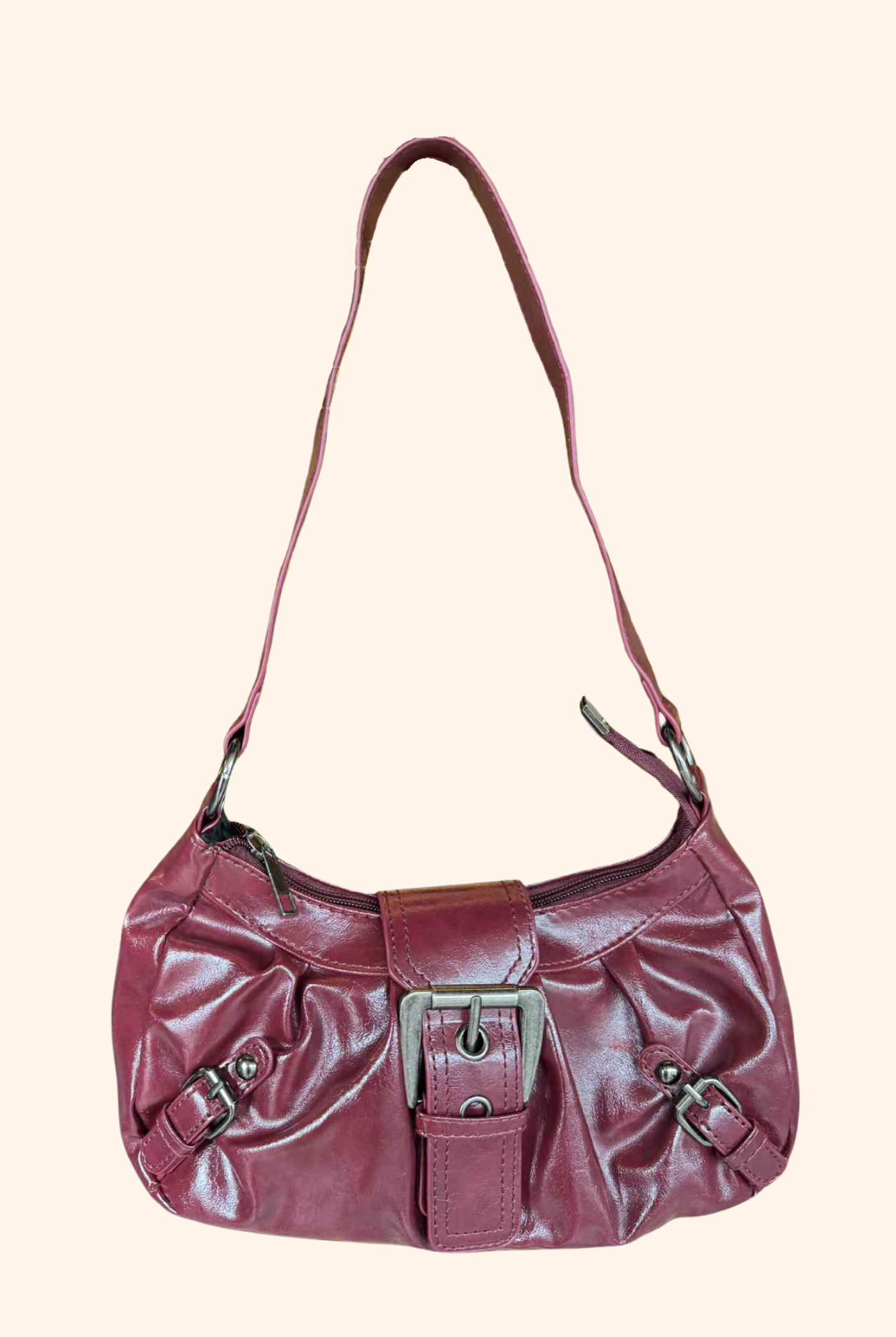 The Crimson Handbag in Burgandy