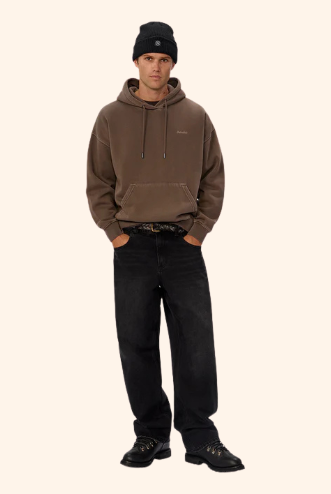 Del Sur Washed Hoodie in Mocha