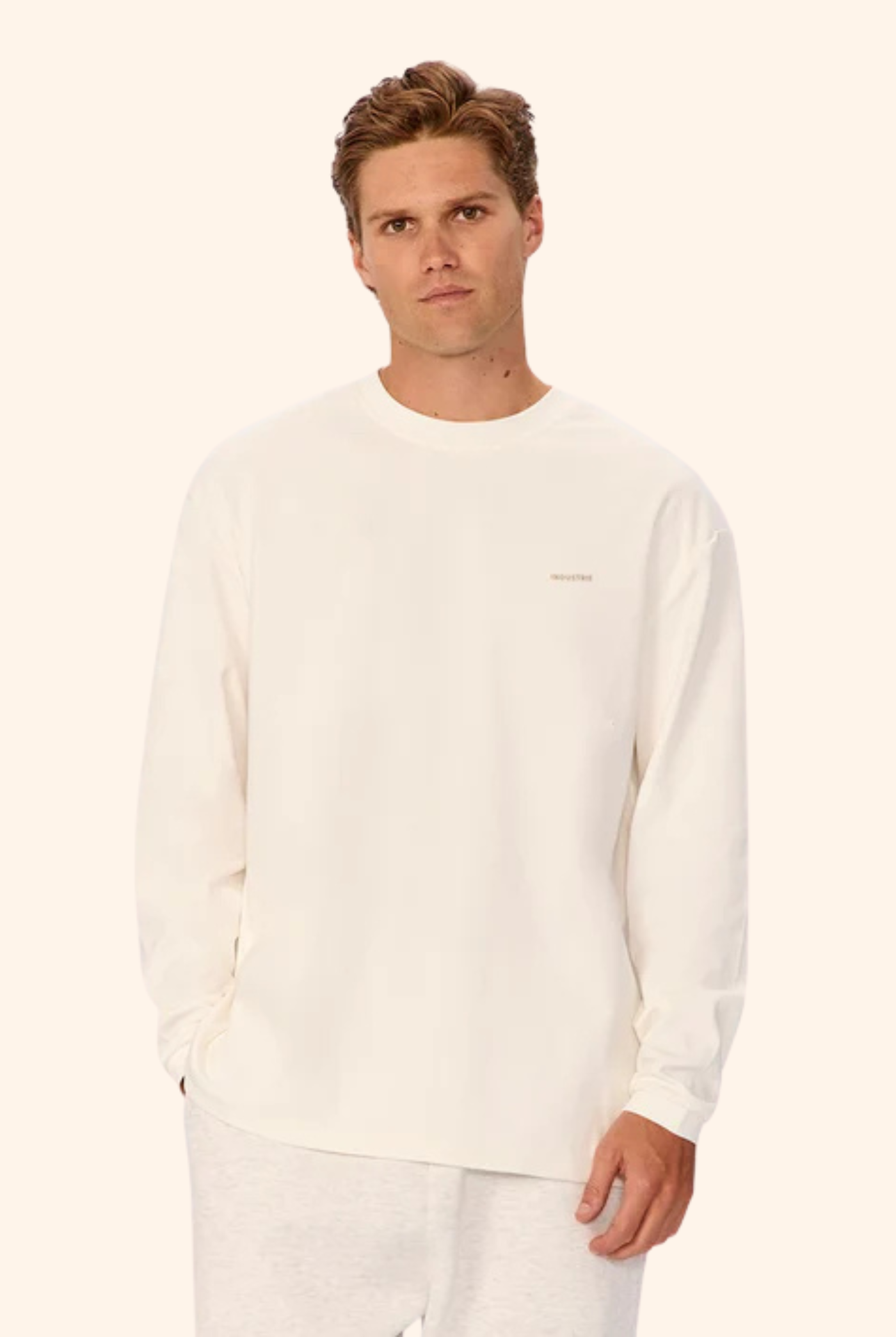 Newport LS Tee in Chalk