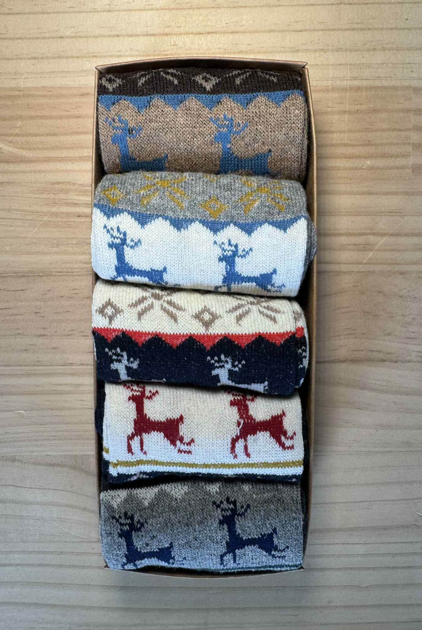 Reindeer Everyday Dads Essential Socks - 5 Pack
