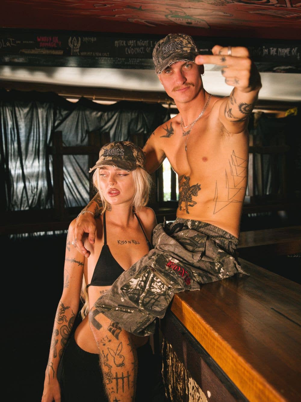 Gothic Cargo Jorts Alpine Camo