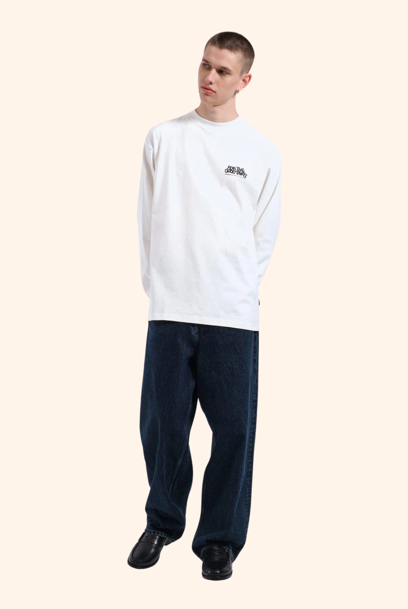 Reno Long Sleeve Off White Flower Times