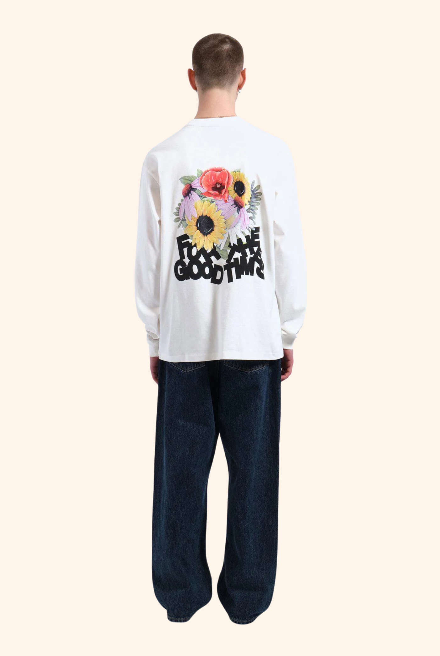 Reno Long Sleeve Off White Flower Times
