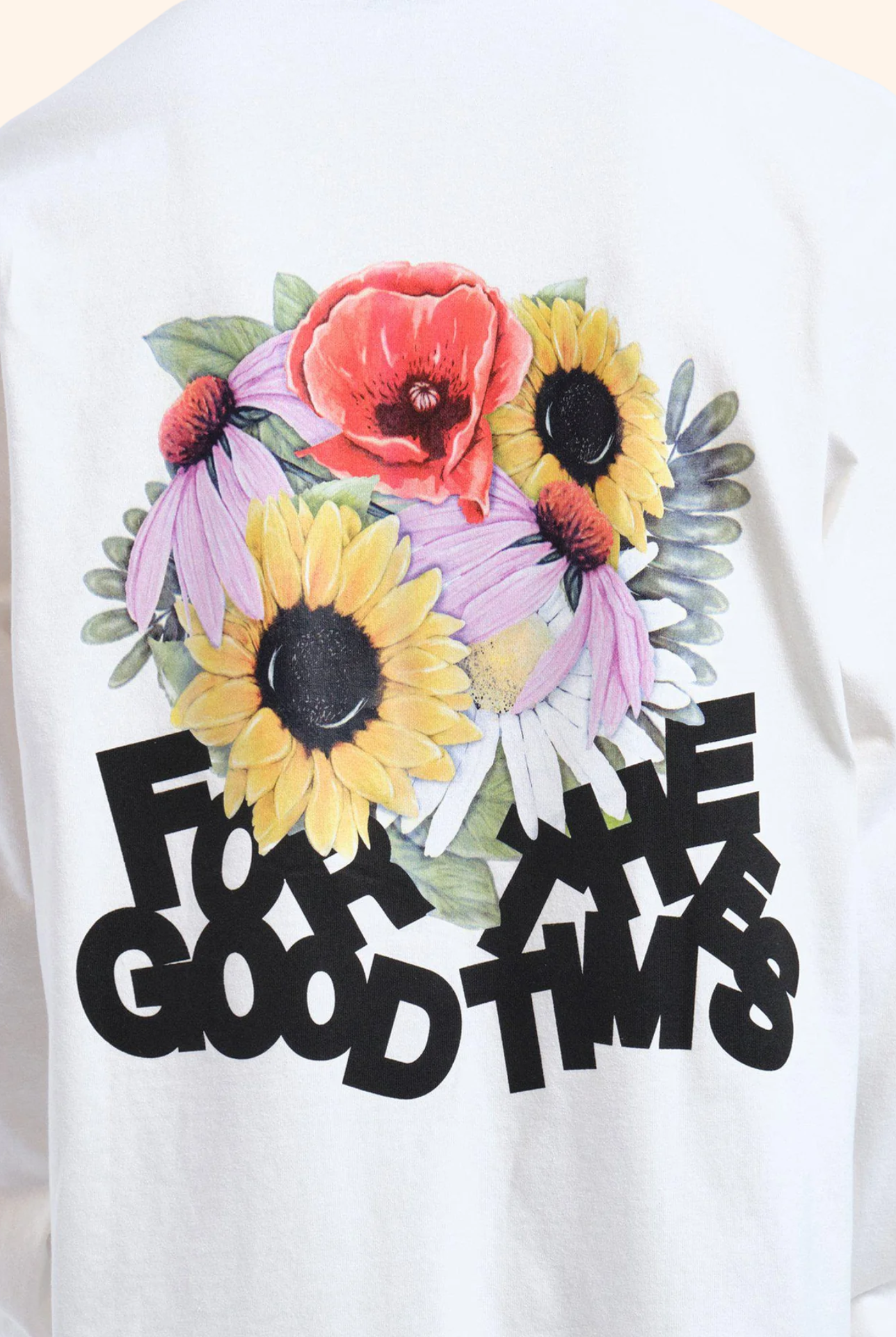 Reno Long Sleeve Off White Flower Times
