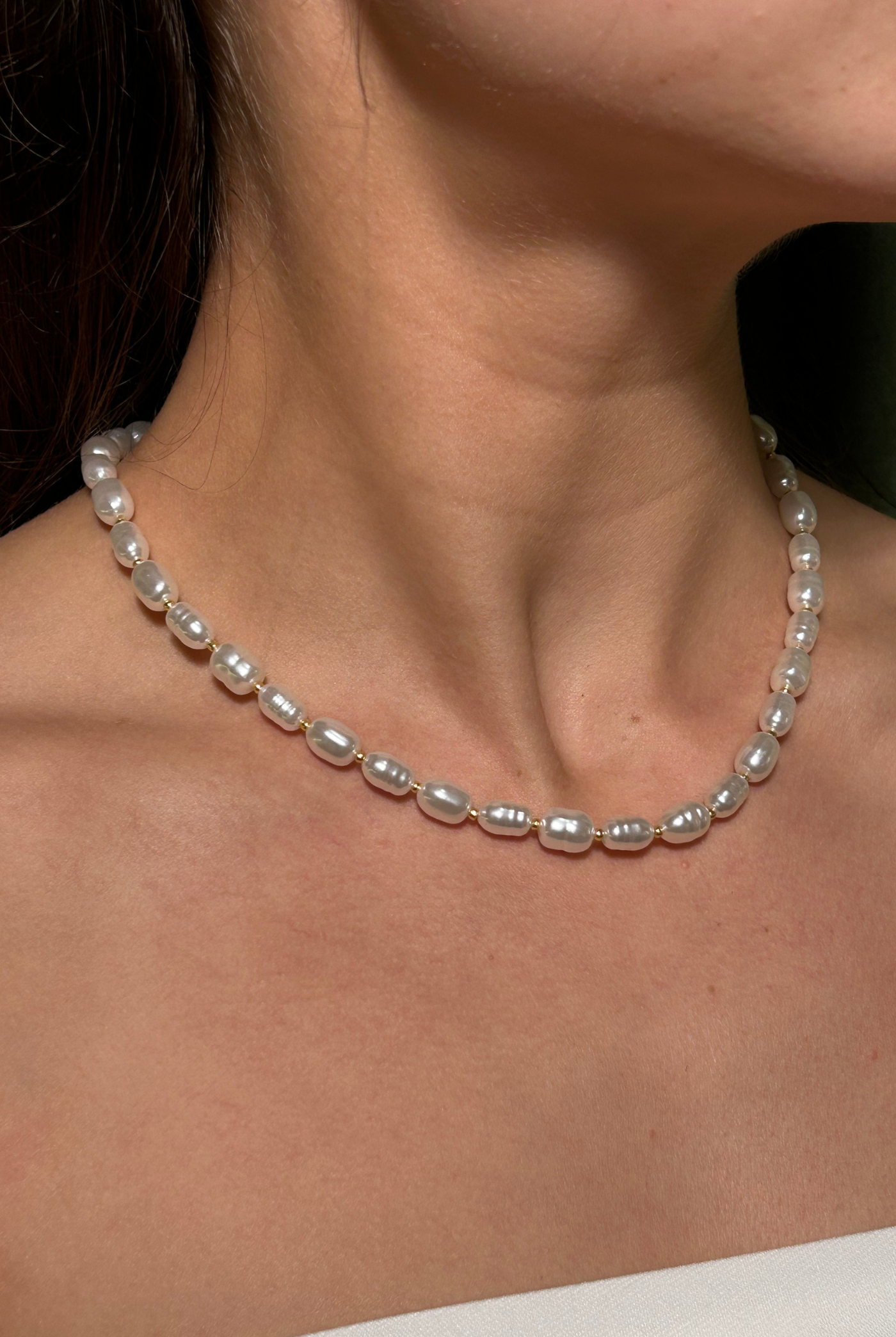 Silver Pearl Necklace