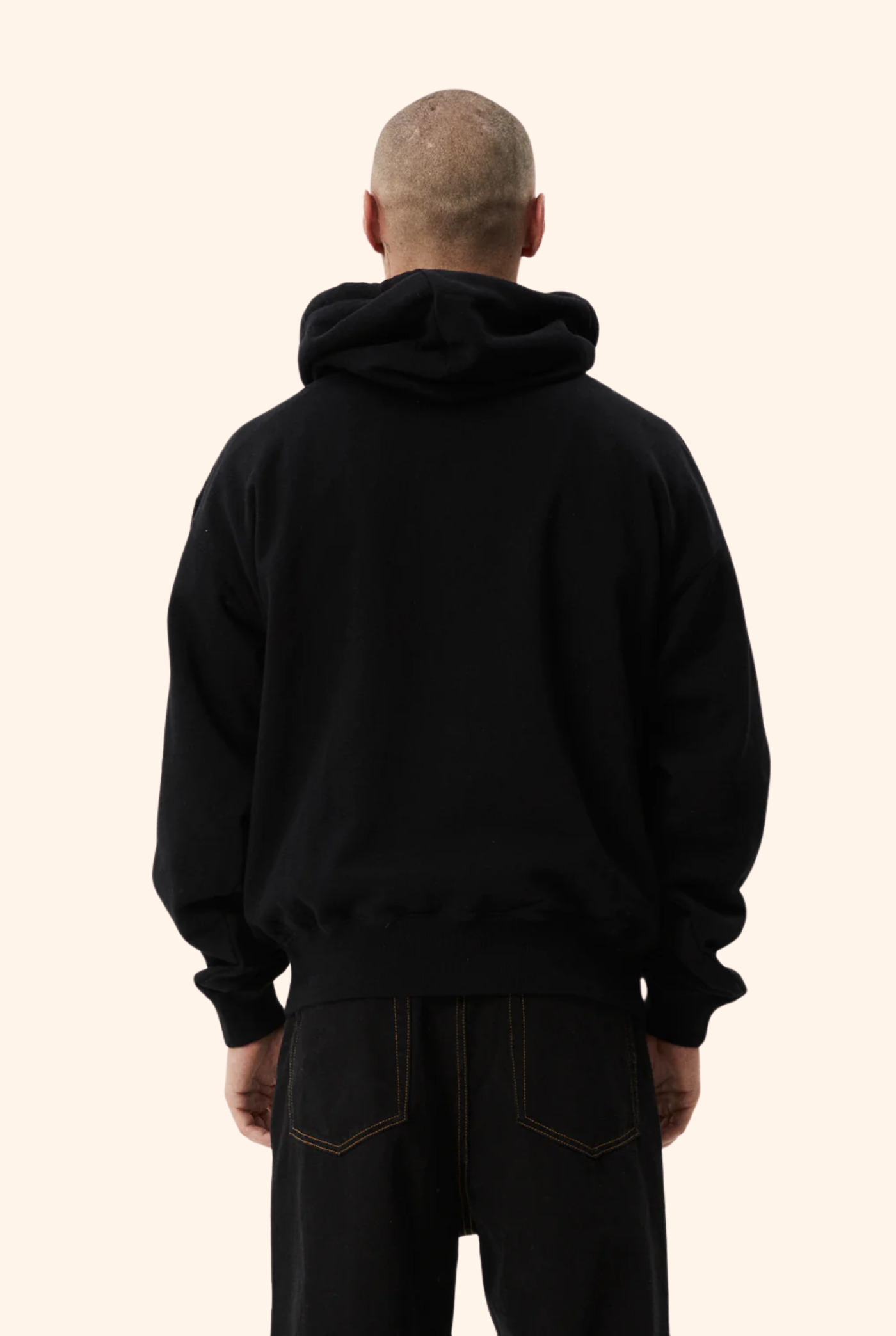 Smell The Roses Boxy Hoodie Black