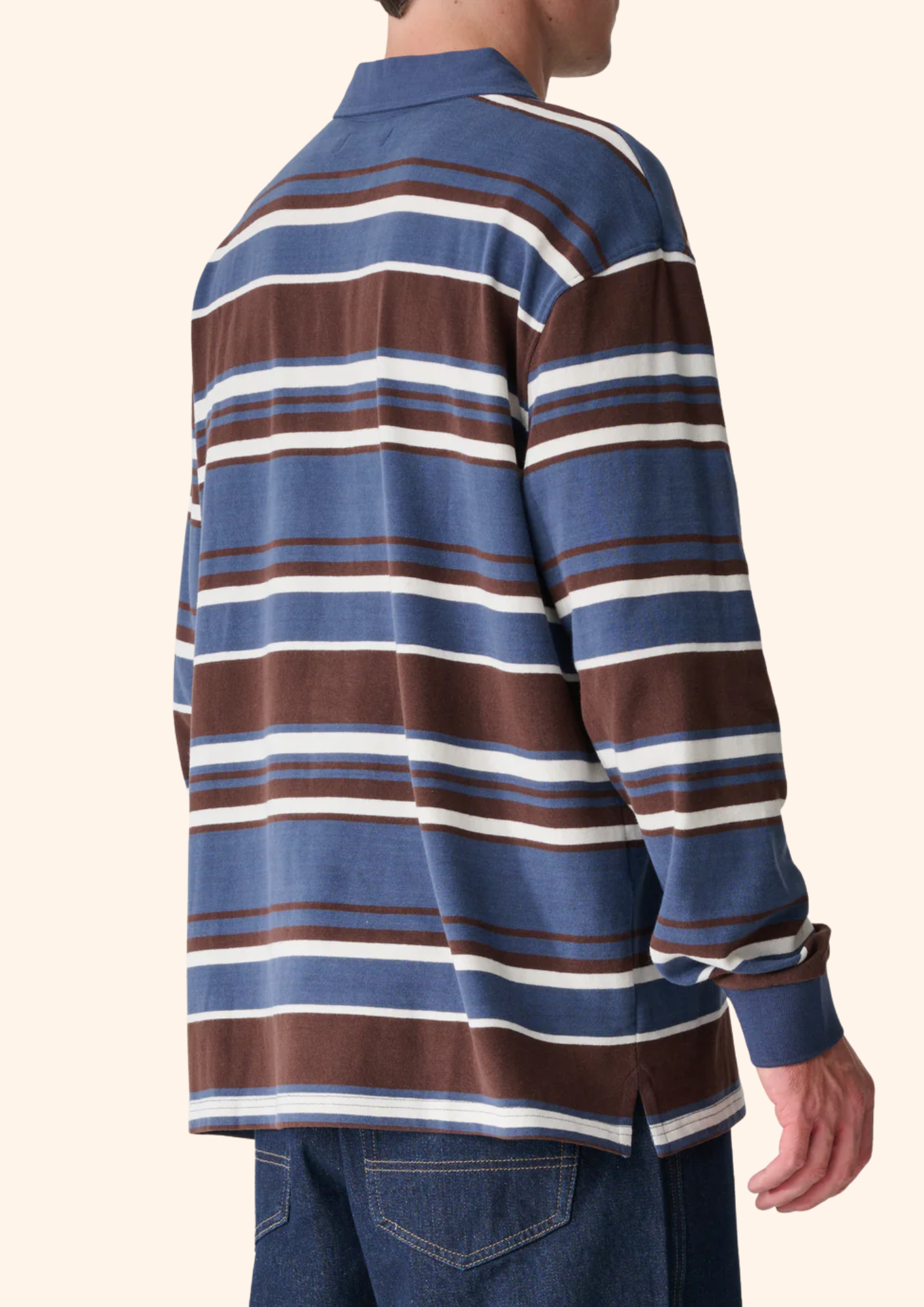 Peach Stripe Rugby