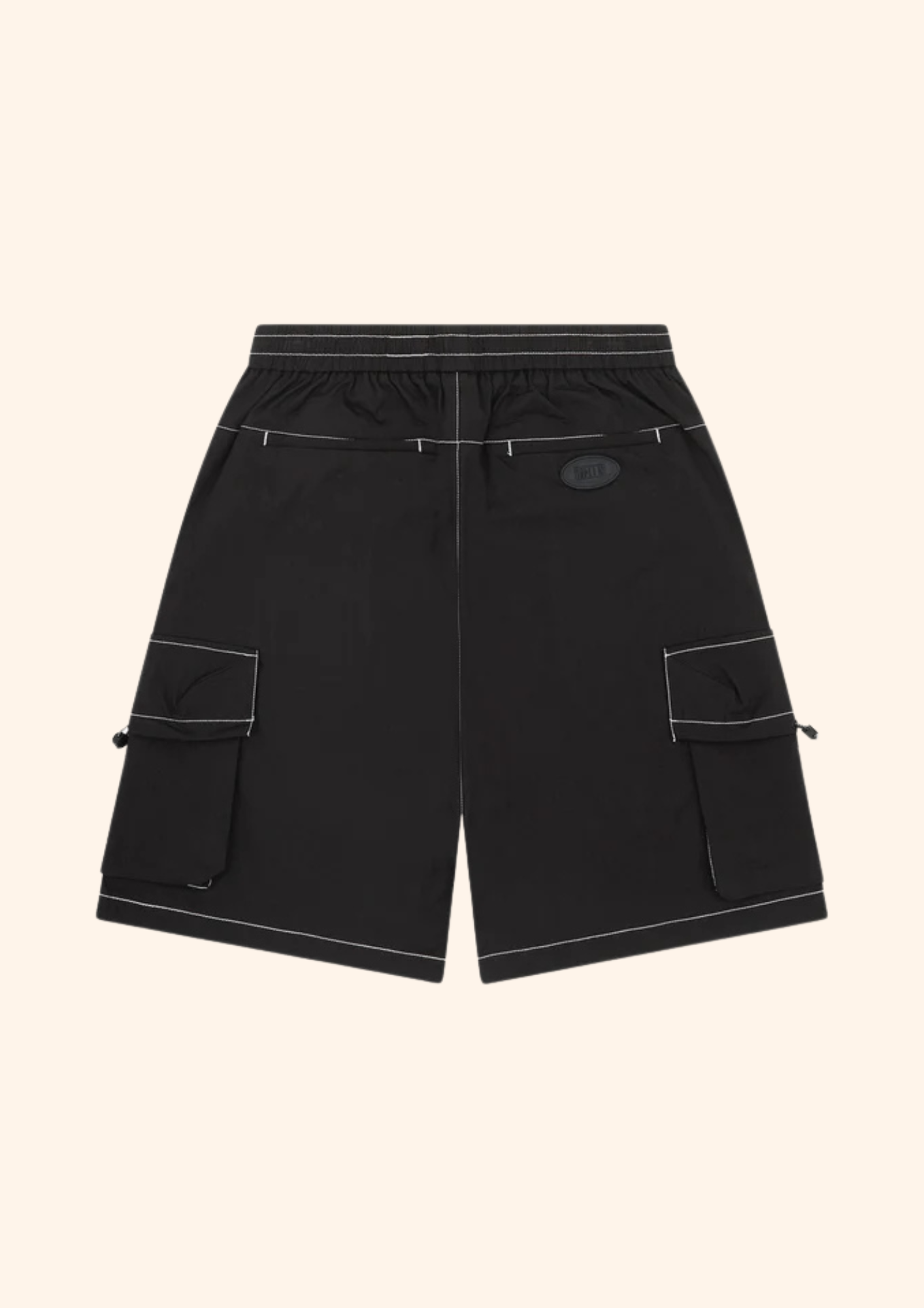 Parachute Short in Black