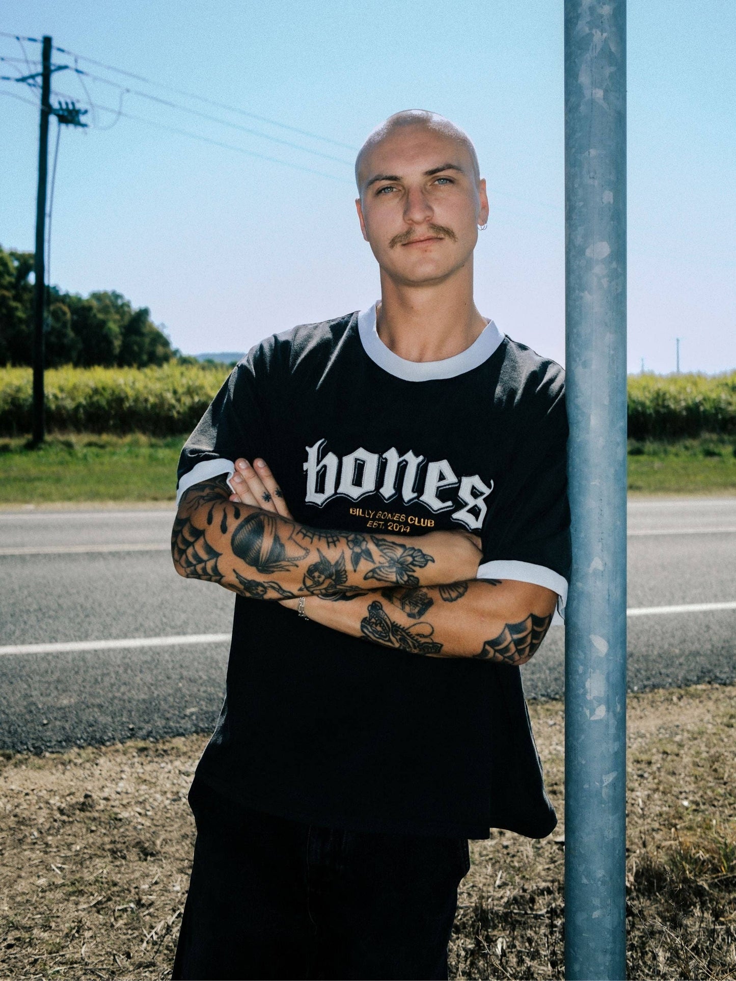 Bones Classic Ringer Tee Vintage
