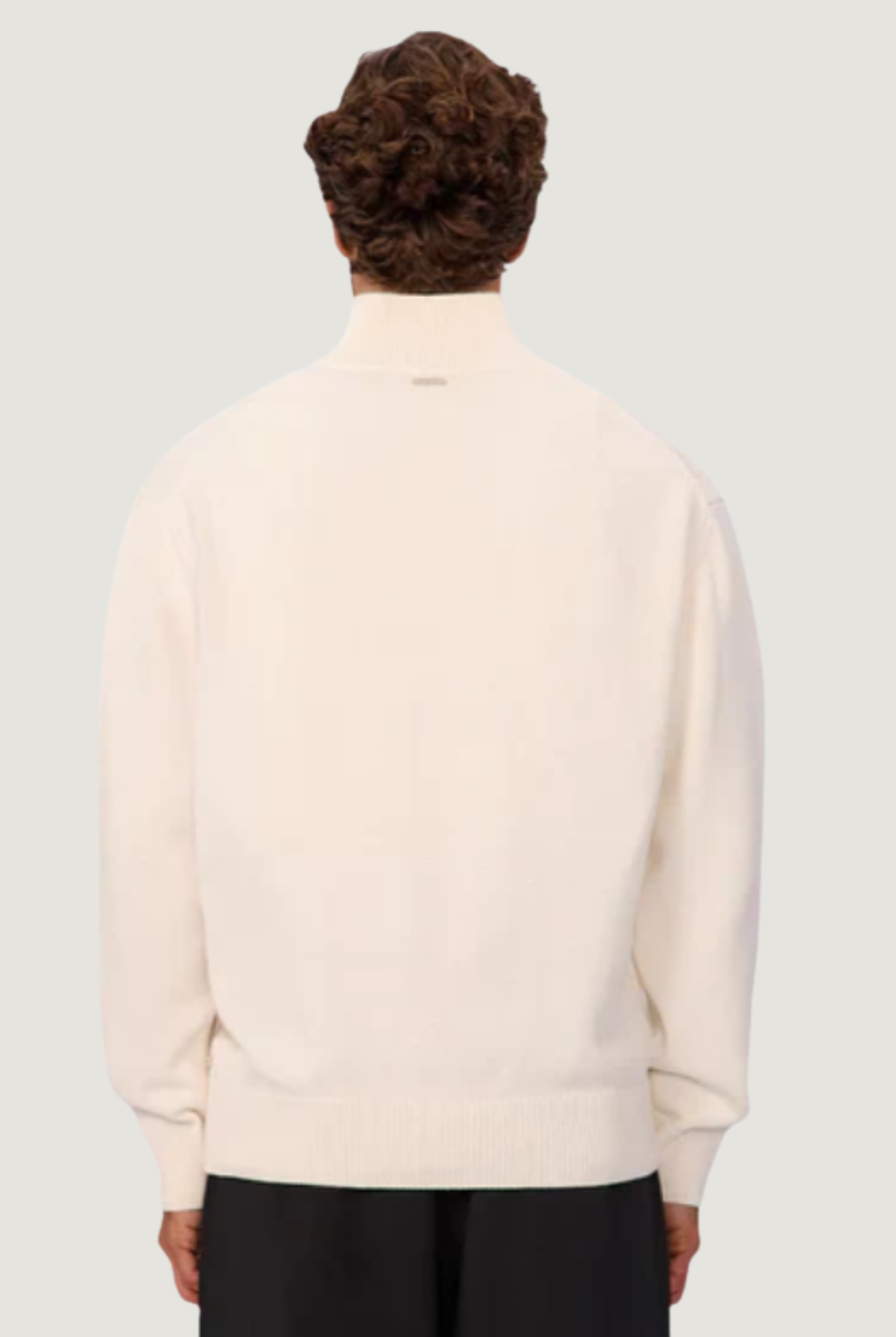 Maine Zip Neck in Chalk