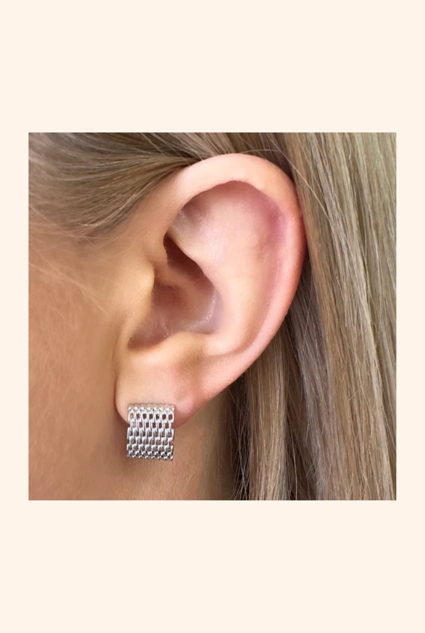 Broadway Hoop in Silver