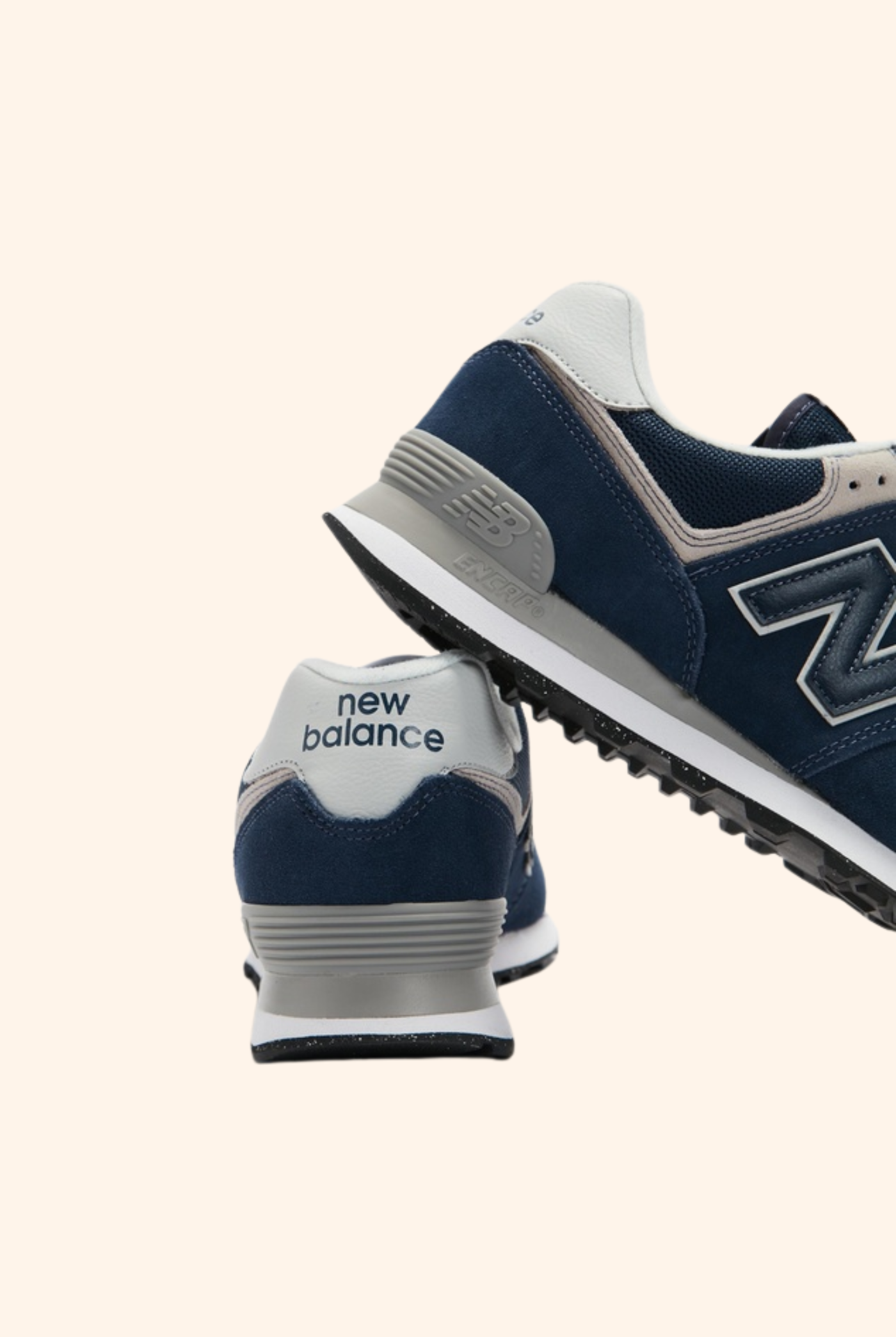 574 Navy with Grey Mens