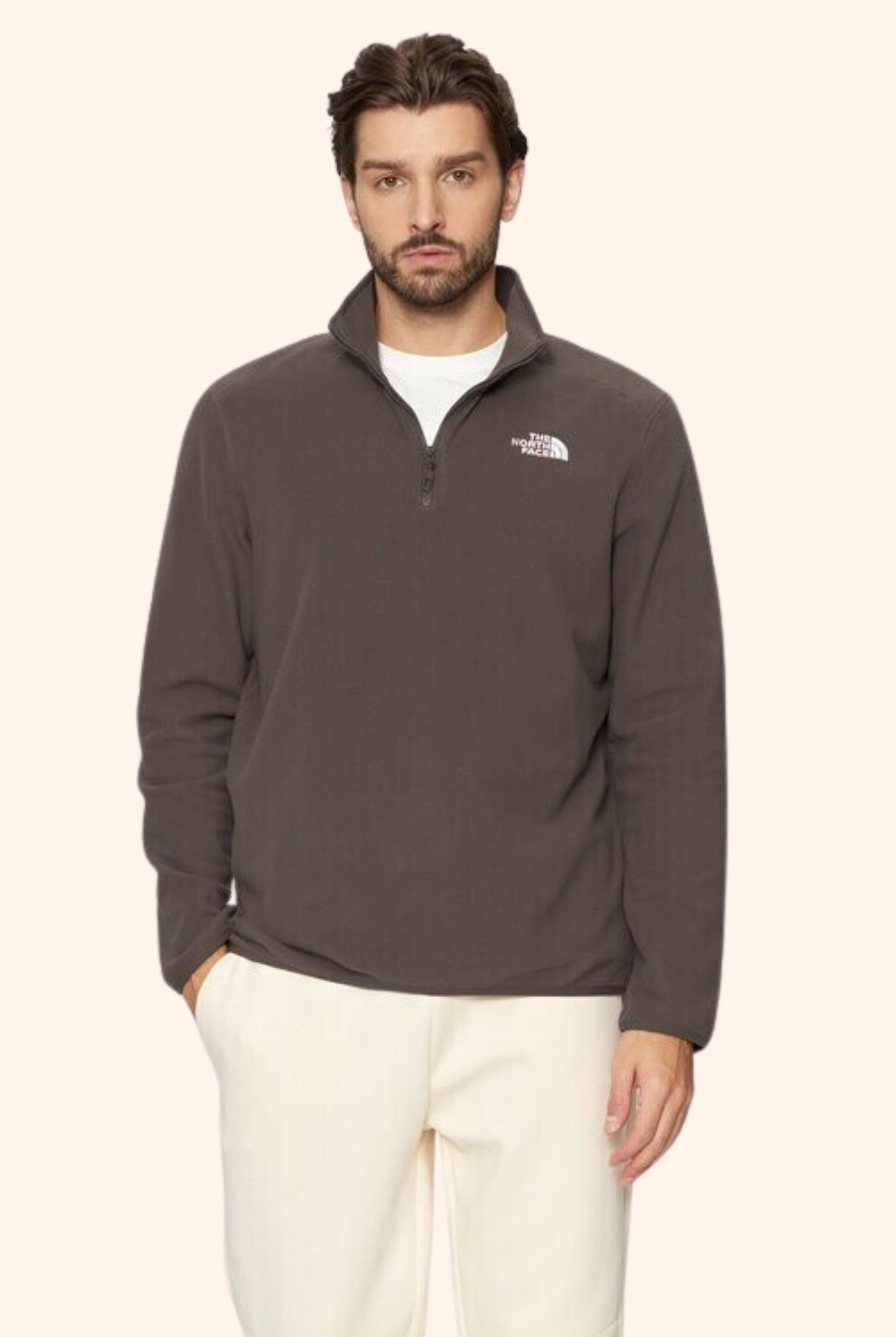 100 Glacier ¼ Zip Fleece Smokey Brown
