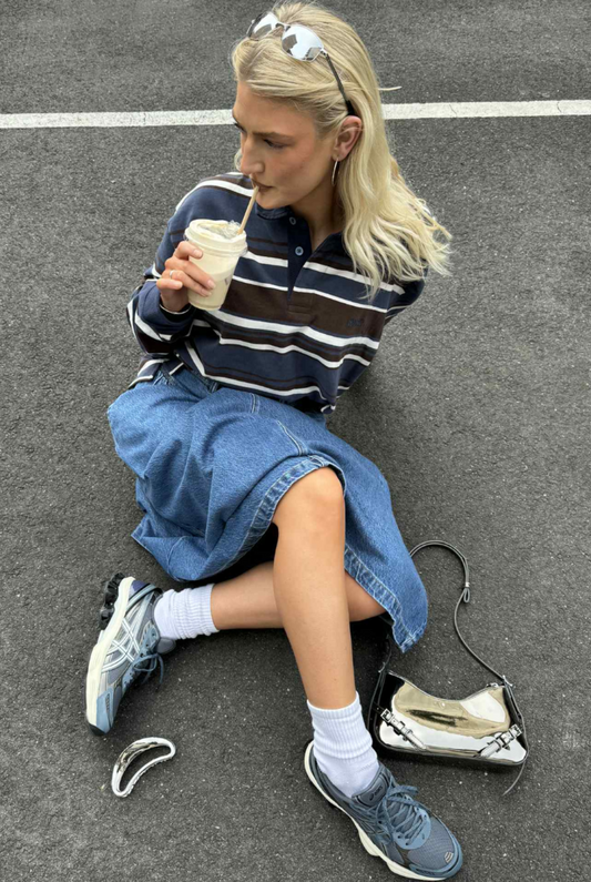 Peach Stripe Rugby