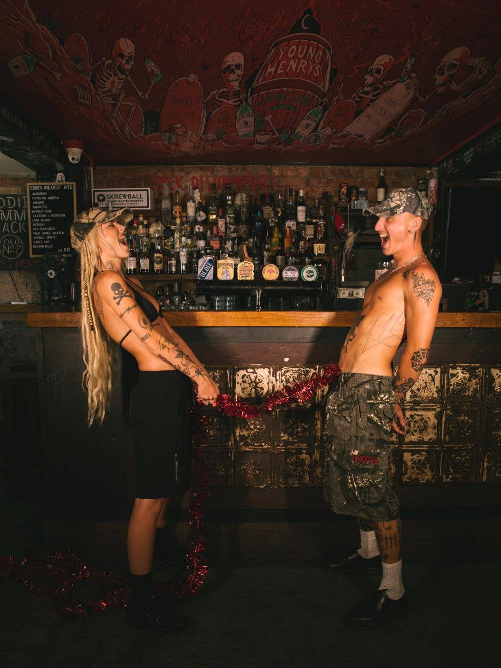 Gothic Cargo Jorts Alpine Camo