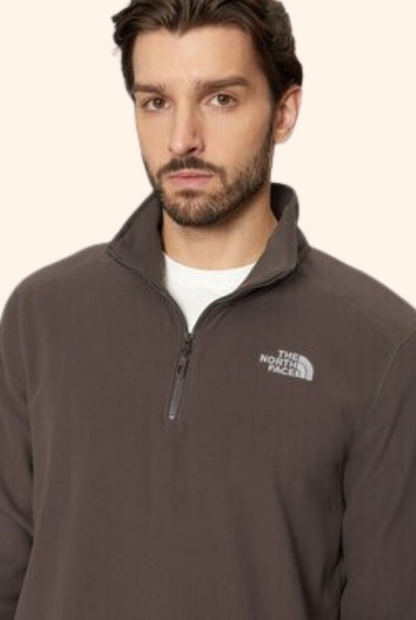100 Glacier ¼ Zip Fleece Smokey Brown