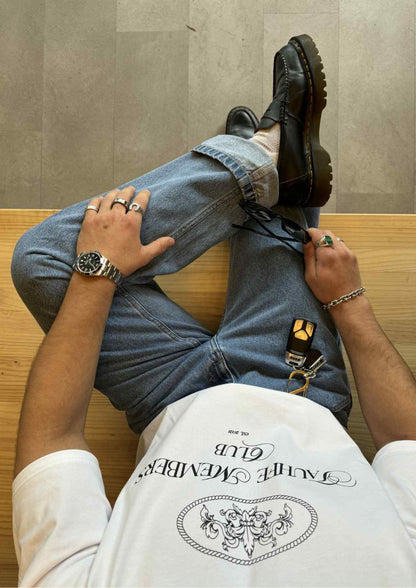 Members Tee in White
