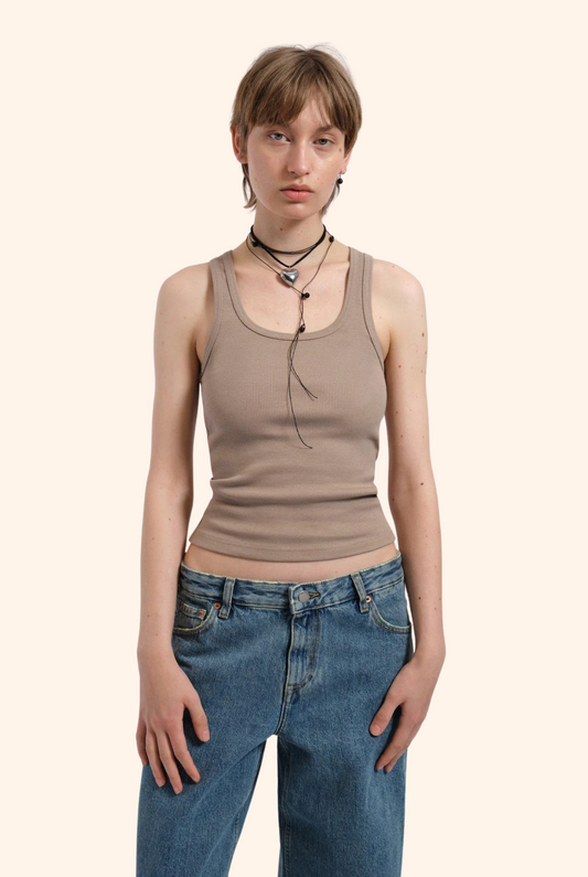 Nyla Top in Light Morel