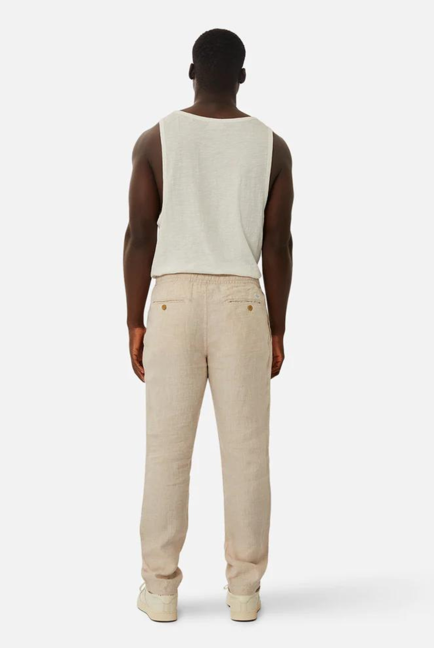 The Capri Linen Pant YD Wheat