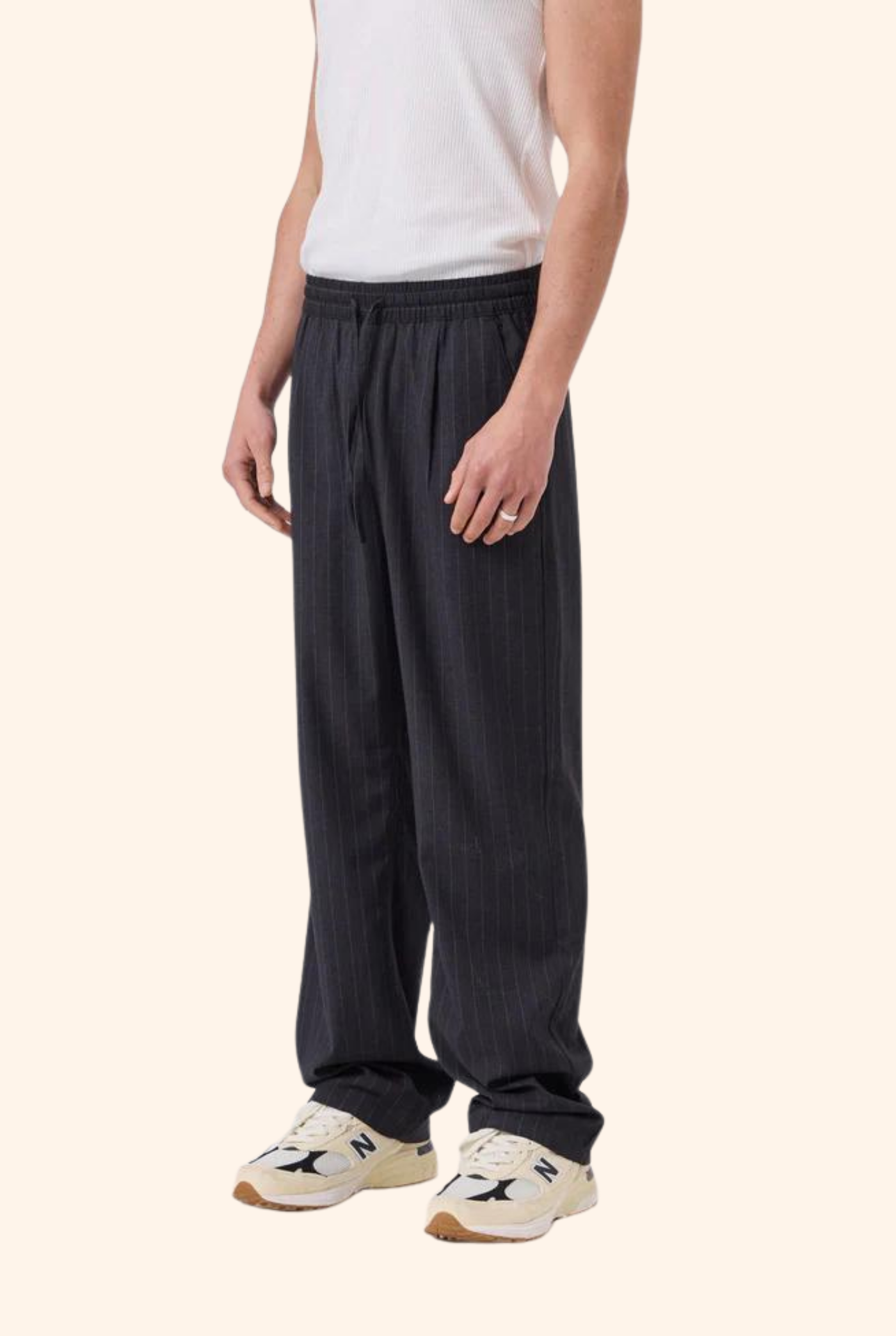 Boxy Suit Pant Black Mirco