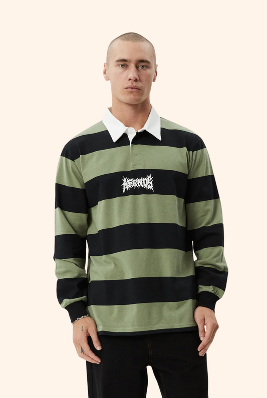 Mental Rugby Long Sleeve Tee Oil Green