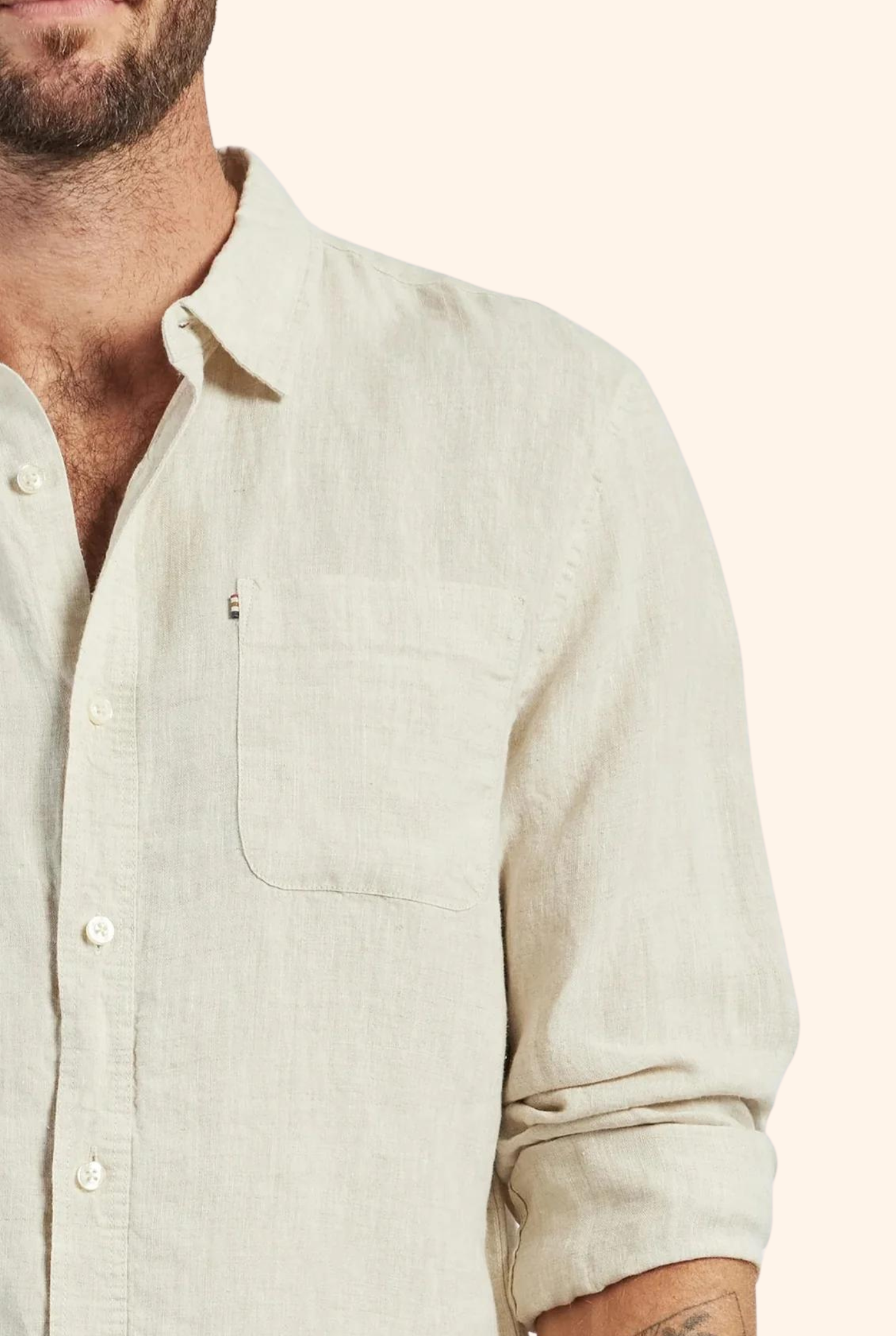 Hampton Linen Shirt - Oatmeal