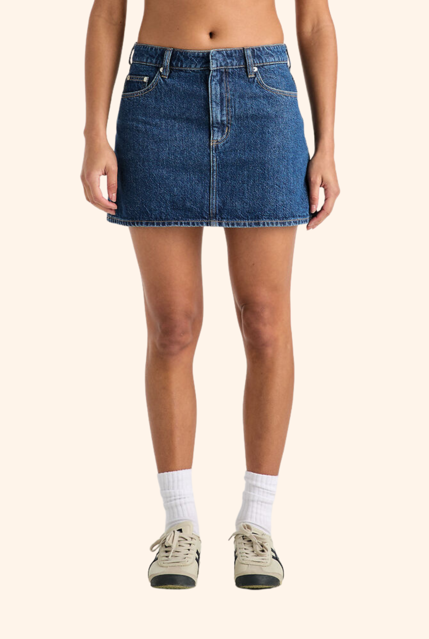 Relaxed Mini Skirt in Indigo