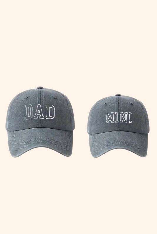 Dad Mini Caps in Grey