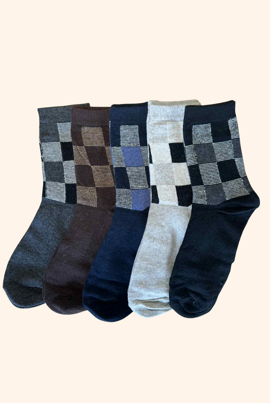Check Everyday Dads Essential Socks - 5 Pack