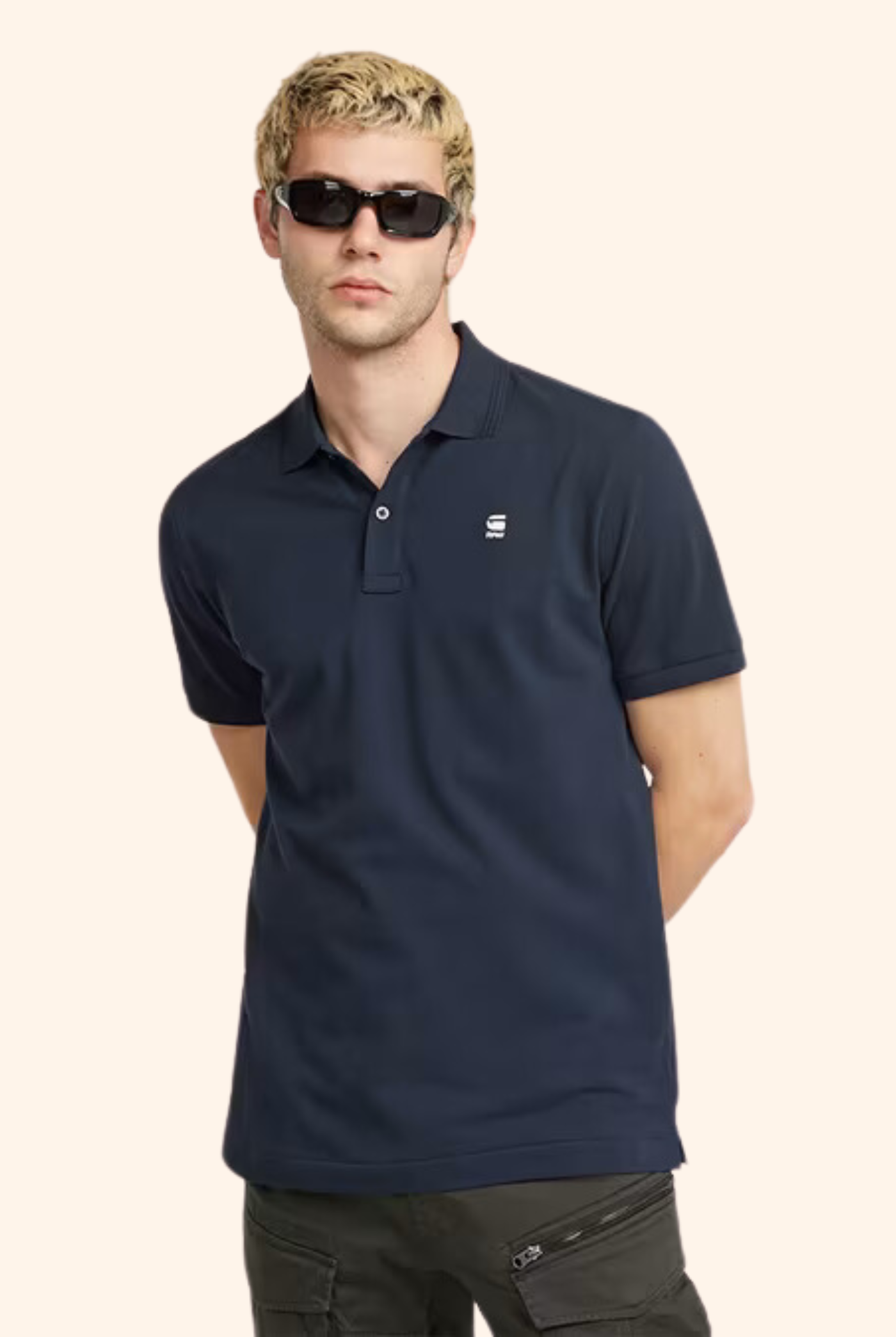 Dunda Slim Polo Sartho Blue