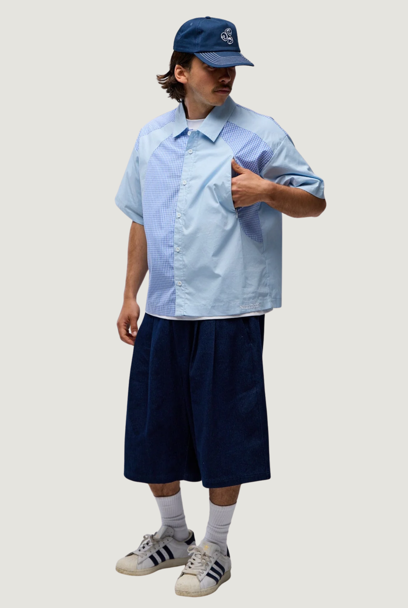 Frankie Button Up Shirt in Blue