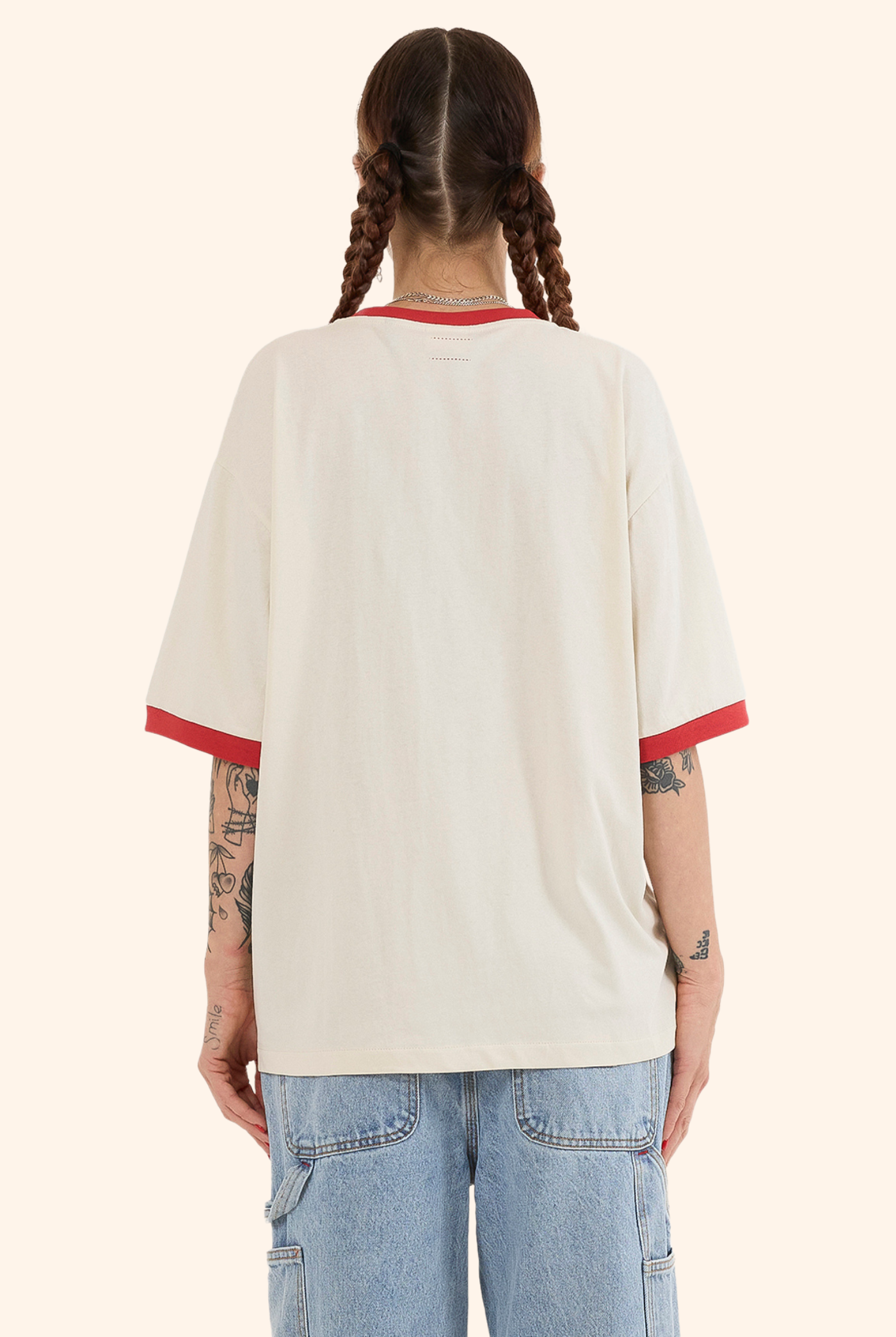 Croc Ringer Tee Heritage White