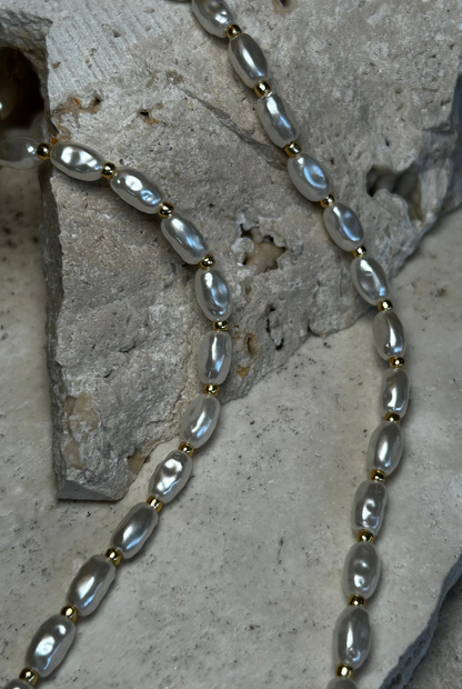 Gold Pearl Necklace